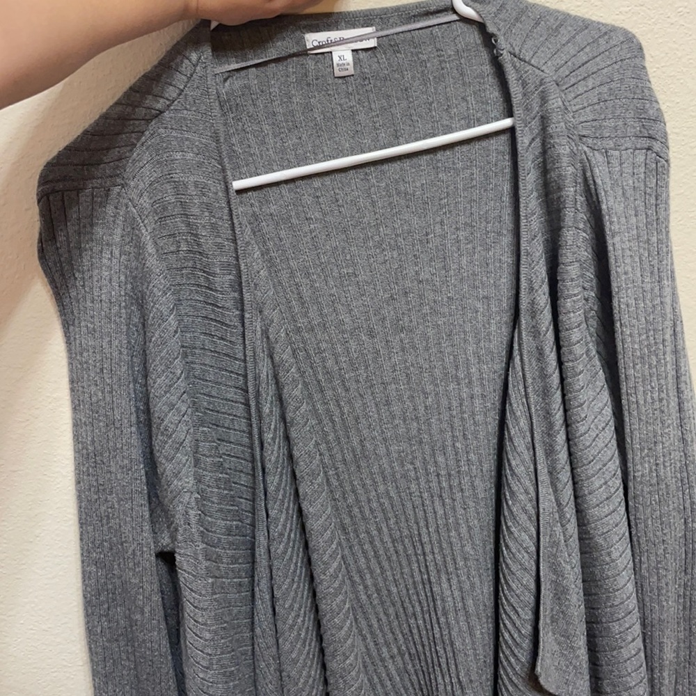 Grey long Croft and Barrow Cardigan
